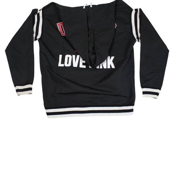 Victoria's Secret PINK MLB Arizona Diamondbacks Hoodie Womens Small Black Zip Up - Picture 3 of 8